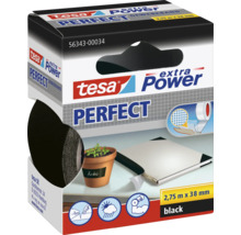 Tesa Extra Power Perfect textilná páska, 2,75 m x 38 mm, čierna