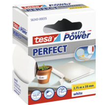 Tesa Extra Power Perfect textilná páska, 2,75 m x 38 mm, biela