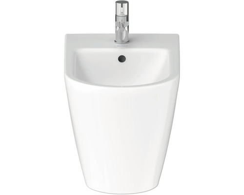 Stojaciaci bidet zo sanitárnej keramiky s armatúrou