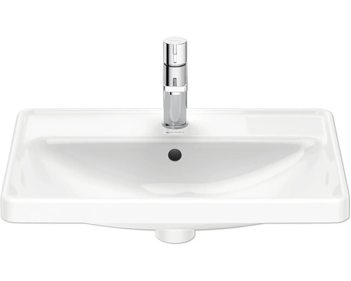 Umývadlo zo sanitárnej keramiky s vodovodnou batériou