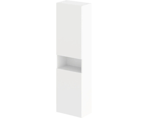 Kúpeľňová skrinka vysoká RAVAK Clear II biela lesklá 450 x 1600 x 265 mm X000001789 Biela kúpeľňová závesná skrinka s otvorenou priehradkou.
