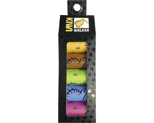 Zásobník na vrecká na psie exkrementy Kiwi Walker s rôznymi farbami vreciek