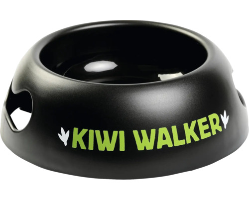 Čierna miska pre psov s nápisom Kiwi Walker
