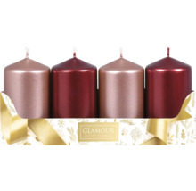 Štyri sviečky v tvare pahýľa v darčekovom balení