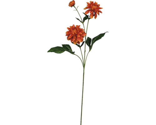 Georgína umelá kvetina 72 cm oranžová