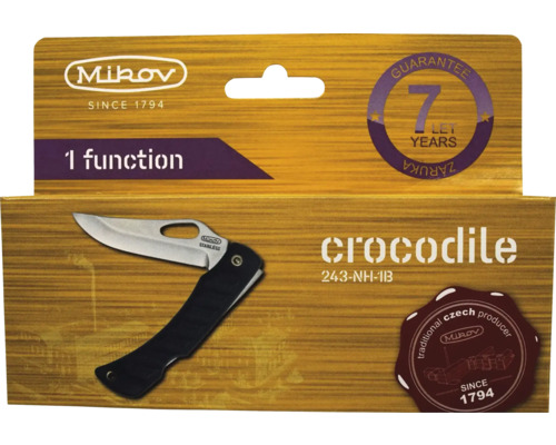 Zatvárací nôž Mikrov Krokodíl v balení