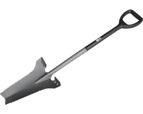 Záhradný rýľ so zubami píly