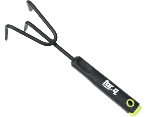 Záhradný kultivátor s tromi hrotmi a plastovou rukoväťou od spoločnosti for_q