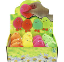 Zobrazovací box s mačkacími loptičkami v tvare kuriatok