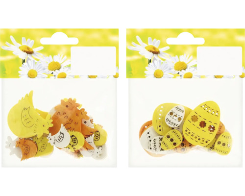 Dekoratívne drevené figúrky na Veľkú noc, balené