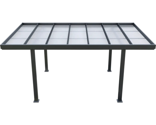 Prístrešok pre auto s polykarbonátovou strechou