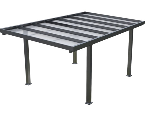 Zastrešenie terasy z kovu a transparentných panelov