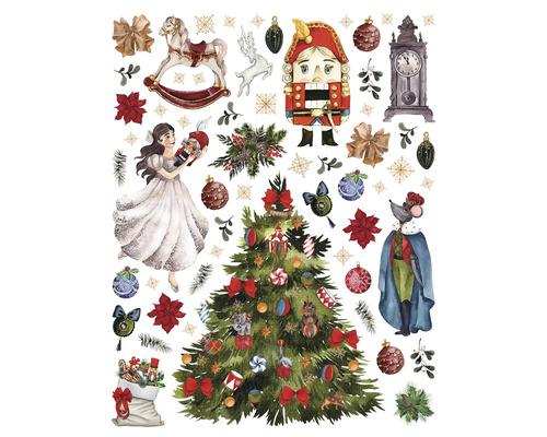 Dekoratívne vianočné postavy na dekoráciu stien