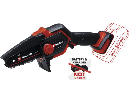 Akumulátorová reťazová píla Einhell s dĺžkou rezu 15 cm, batéria a nabíjačka nie sú súčasťou dodávky