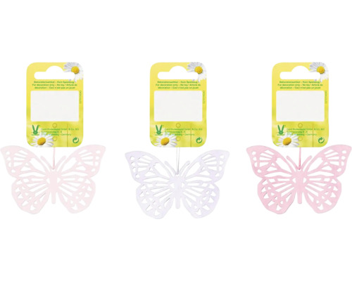 Dekoratívne drevené motýle na prívesku