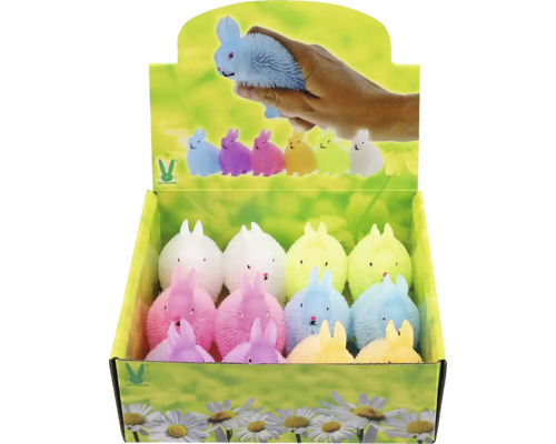 Displejový box s králičími antistresovými loptičkami