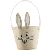 Veľkonočný košík s motívom zajačika a rúčkou