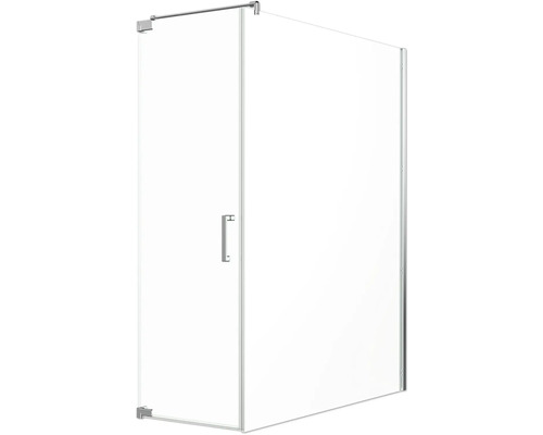 Sprchové dvere s bočnou stenou Jungborn SETTE 70 x 170 cm farba rámu chróm dekor skla číre sklo Sprchové dvere s bočnou stenou Jungborn SETTE 70 x 170 cm farba rámu chróm dekor skla číre sklo