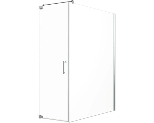 Sprchové dvere s bočnou stenou Jungborn SETTE 75 x 120 cm farba rámu chróm dekor skla číre sklo Sprchové dvere s bočnou stenou Jungborn SETTE 75 x 120 cm farba rámu chróm dekor skla číre sklo