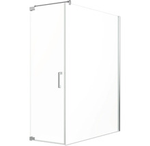 Sprchovací kút s presklenými dverami a držadlom