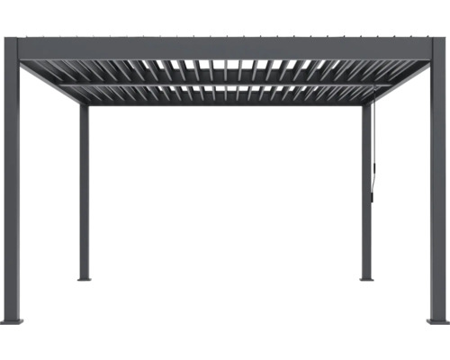 Sivá hliníková pergola do záhrady