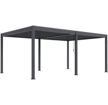 Pergola z kovu s lamelovou strechou
