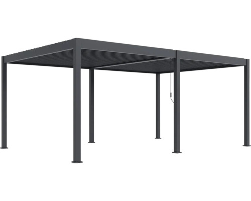 Pergola z kovu s lamelovou strechou