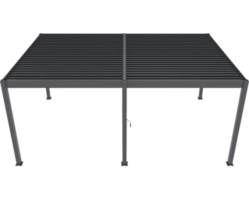 Voľne stojaca pergola s lamelovou strechou pre vonkajšie použitie