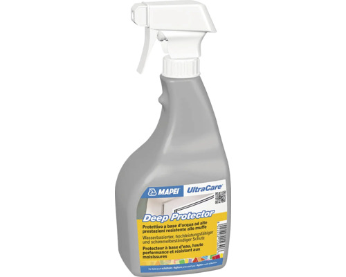Protiplesňová impregnácia Mapei Ultracare Deep Protector Spray 0,75 l Mapei UltraCare hĺbková ochrana v šedej rozprašovacej fľaši