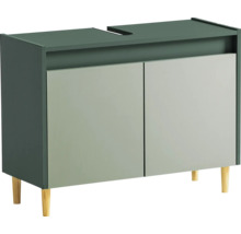 Skrinka pod umývadlo s dvomi dvierkami a drevenými nohami