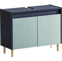 Skrinka pod umývadlo s dvomi dvierkami a drevenými nožičkami