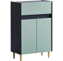 Skrinka na topánky s dvomi dvierkami a drevenými nožičkami