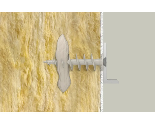 Upevnenie hmoždinky do sadrokartónu v stene s izolačnou vatou