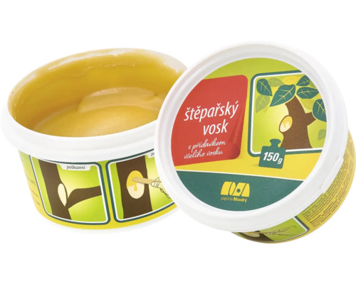 štepársky vosk v nádobe