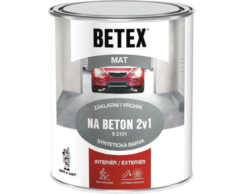 Penetračný náter na betón Betex 2v1 červeno-hnedý 0,8 kg Betex farba na betón pre interiéry aj exteriéry