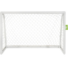 Biela futbalová bránka so sieťou