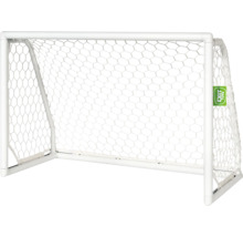 Biela futbalová bránka so sieťou