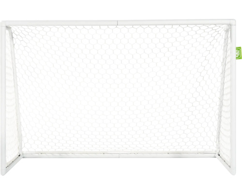 Biela futbalová bránka so sieťou