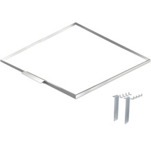 Štvorcové LED stropné svietidlo s montážnym materiálom