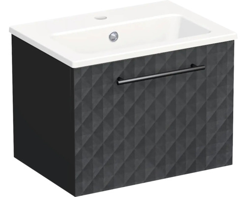 Kúpeľňová skrinka s umývadlom Intedoor TRENTA 50 cm čierna matná TRE MINI 50 1Z B U129 Kúpeľňová skrinka s umývadlom Intedoor TRENTA 50 cm čierna matná TRE MINI 50 1Z B U129