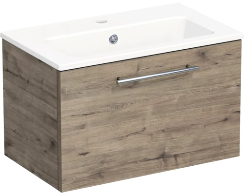 Kúpeľňová skrinka s umývadlom Intedoor TRENTA 60 cm dub wellington TRE MINI 60 1Z S D370 Kúpeľňová skrinka s umývadlom Intedoor TRENTA 60 cm dub wellington TRE MINI 60 1Z S D370