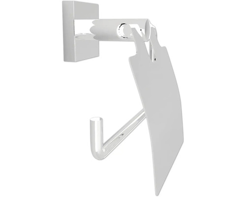 Držiak toaletného papiera z kovu s krytom