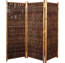 Flexibilná zástena z vŕbového prútia do interiéru