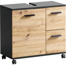 Skrinka pod umývadlo so zásuvkami a kolieskami