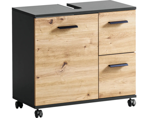 Skrinka pod umývadlo so zásuvkami a kolieskami