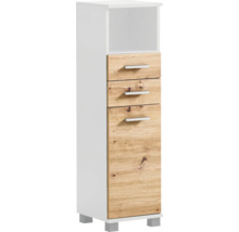 Vysoká skrinka s tromi zásuvkami a otvorenou priehradkou