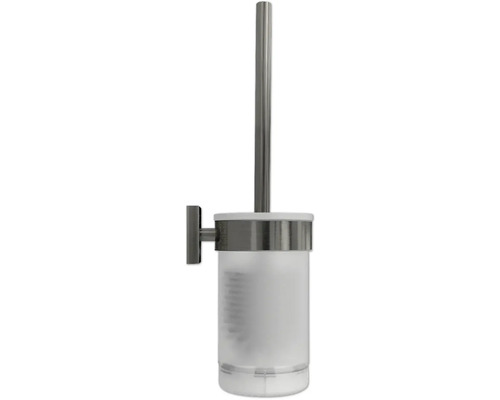 Nástenná WC kefa súprava z kovu a plastu