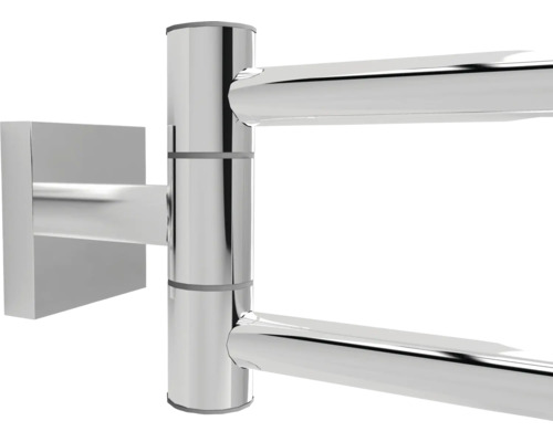 Detail otočného sušiaka na uteráky z kovu