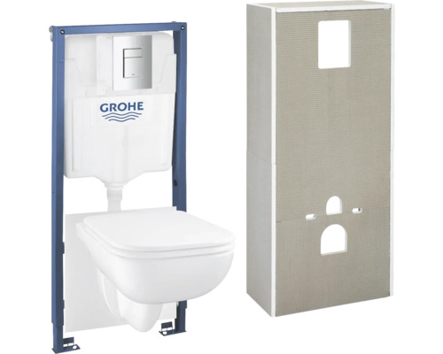 Závesné WC set GROHE Solido Start Edge Ceram bez splachovacieho kruhu vr. WC dosky 36532000