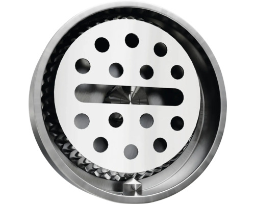 Kovová podlahová vpusť s dierovaným vzorom